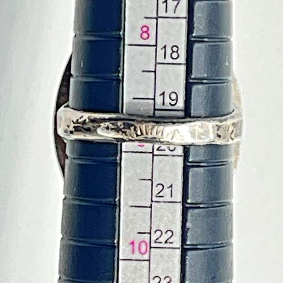 Turquoise Navajo Native Silver Ring Signed AD Size 9 weighs 12.14 gr Gem Stone - Picture 3 of 15